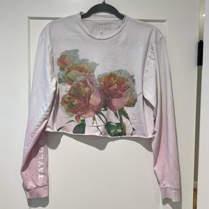 Taylor Swift long sleeve crop top